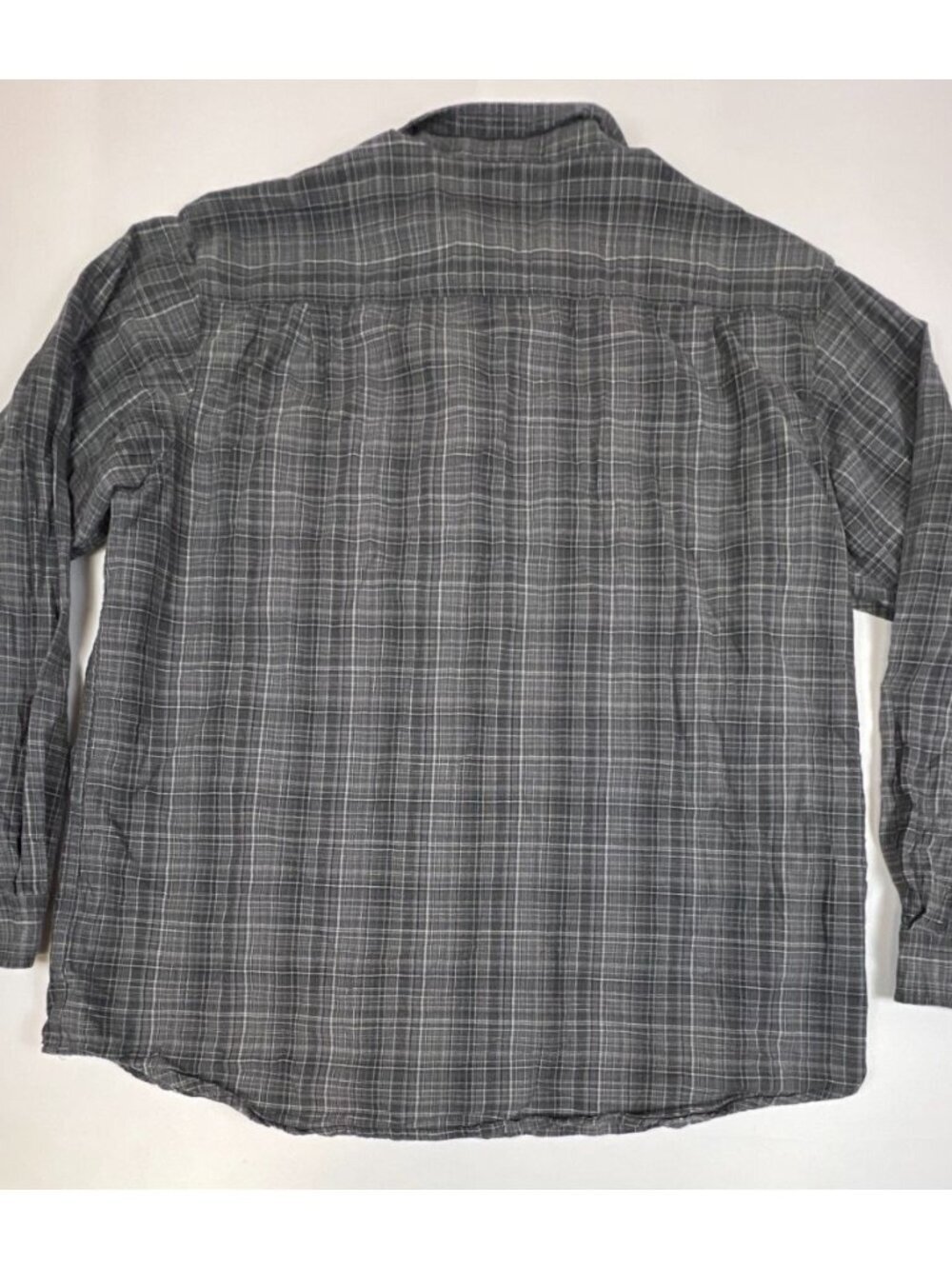 Carhartt Men XL Regular Gray Plaid Relaxed Fit Long Sleeve Cotton Work Shirt - Picture 2 of 9